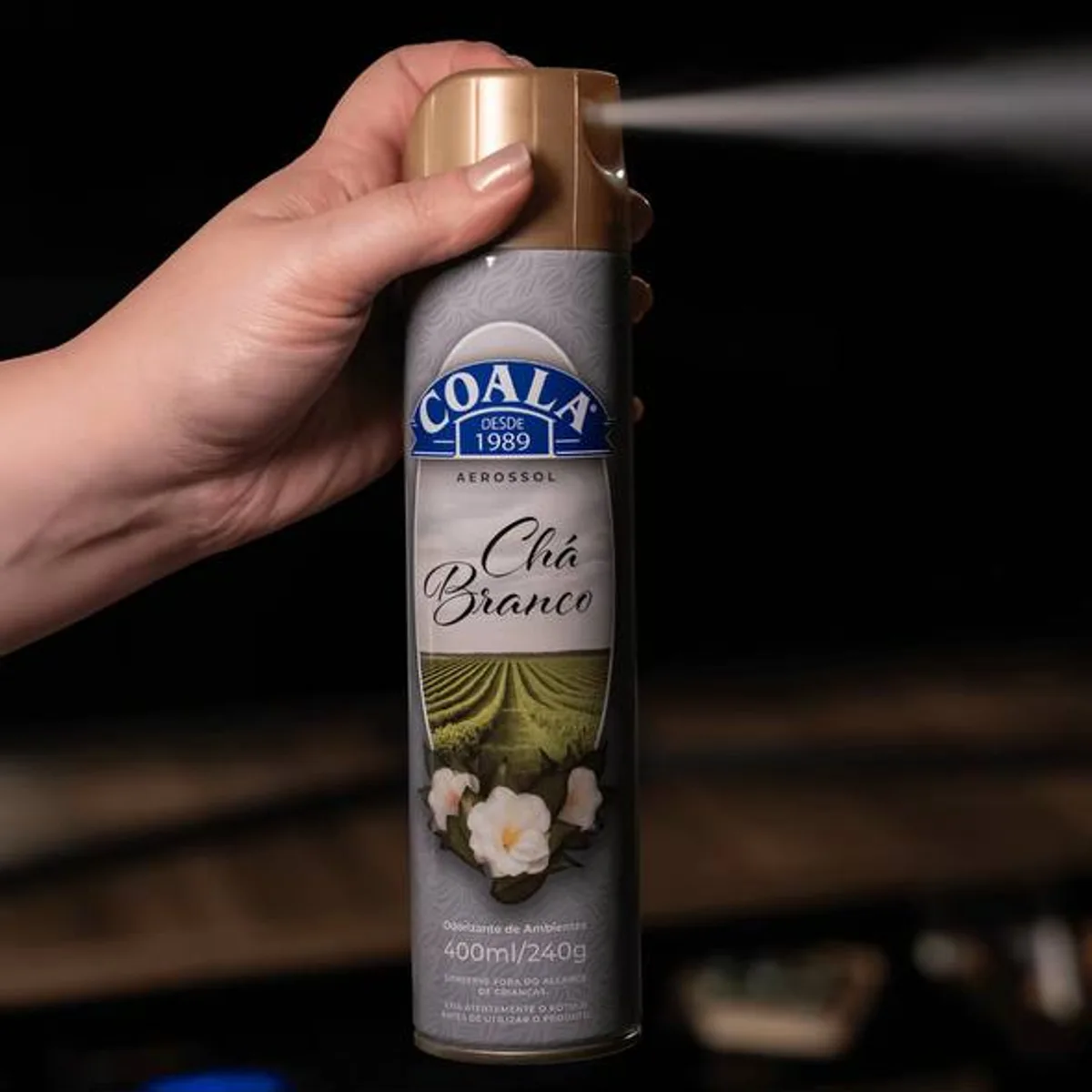 Coala Chá Branco aerossol odorizador 400ml